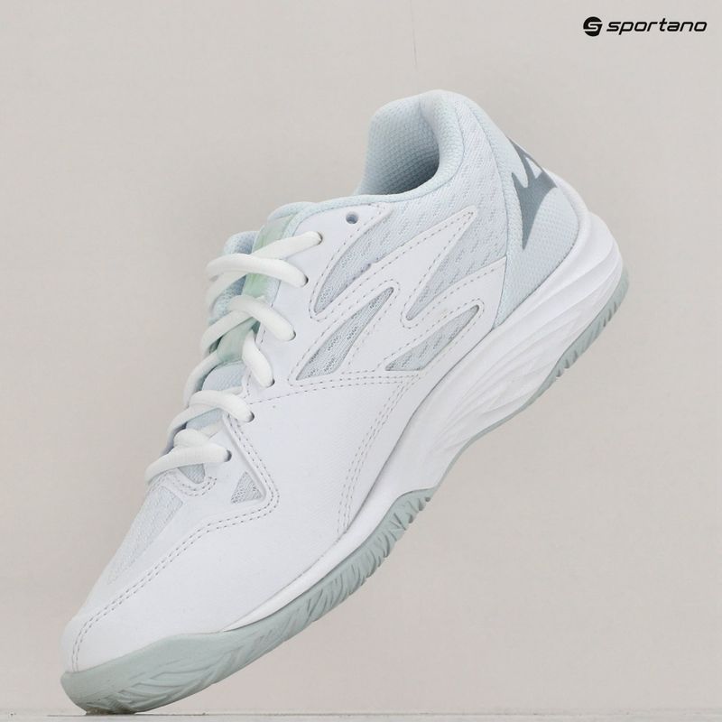 Buty do siatkówki dziecięce Mizuno Lightning Star Z7 JR white/gridge/patinagreen 9