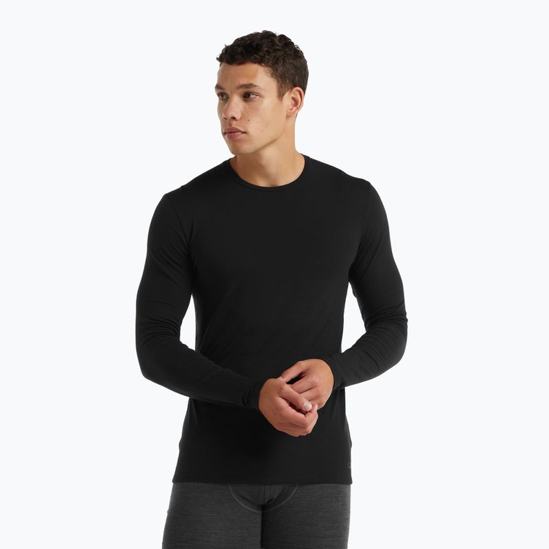 Bluza termoaktywna męska icebreaker Merino 150 Anatomica Crewe black
