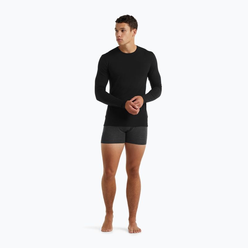Longsleeve termoaktywny męski icebreaker Merino 150 Anatomica Crewe black 2
