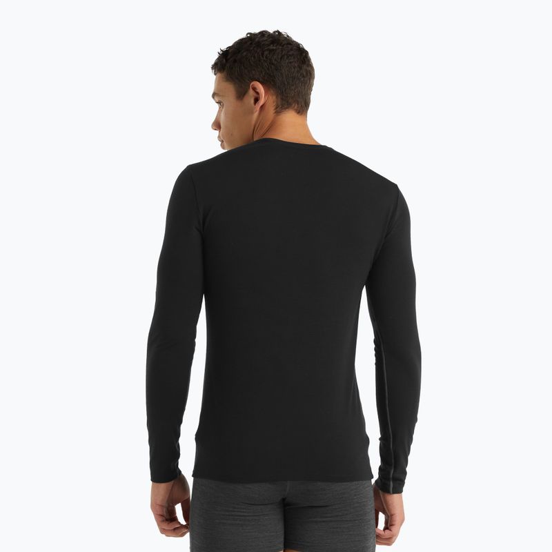 Bluza termoaktywna męska icebreaker Merino 150 Anatomica Crewe black 3