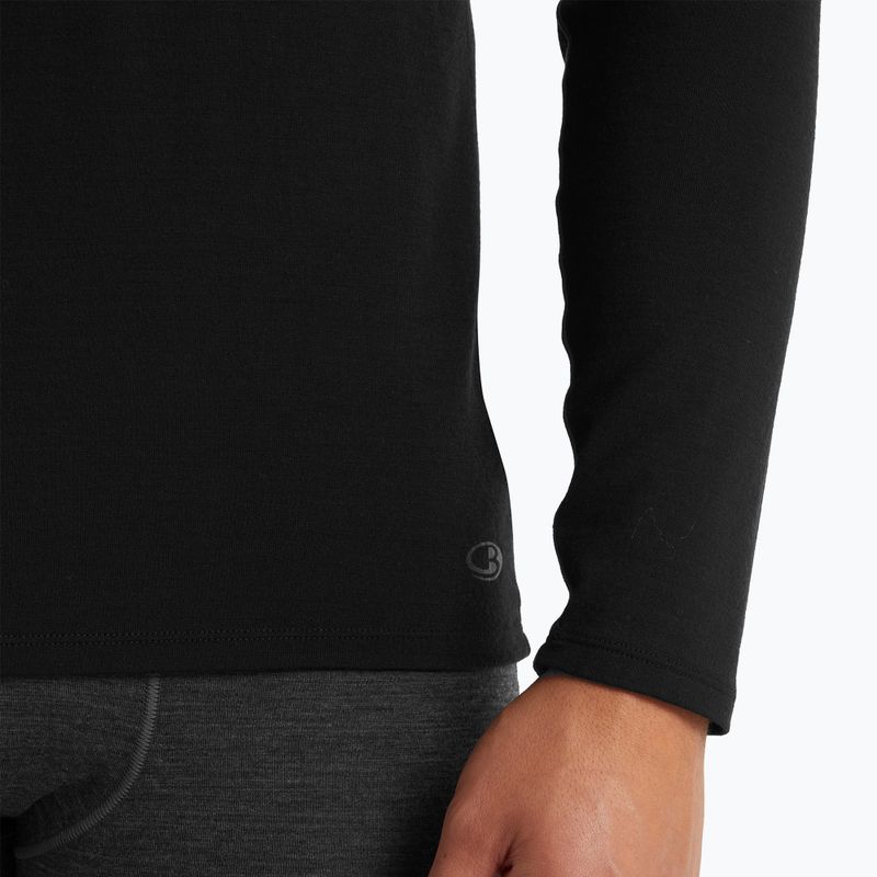 Longsleeve termoaktywny męski icebreaker Merino 150 Anatomica Crewe black 5