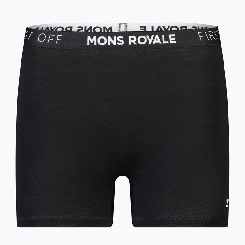 Bokserki termoaktywne damskie Mons Royale Hannah Merino Hot black