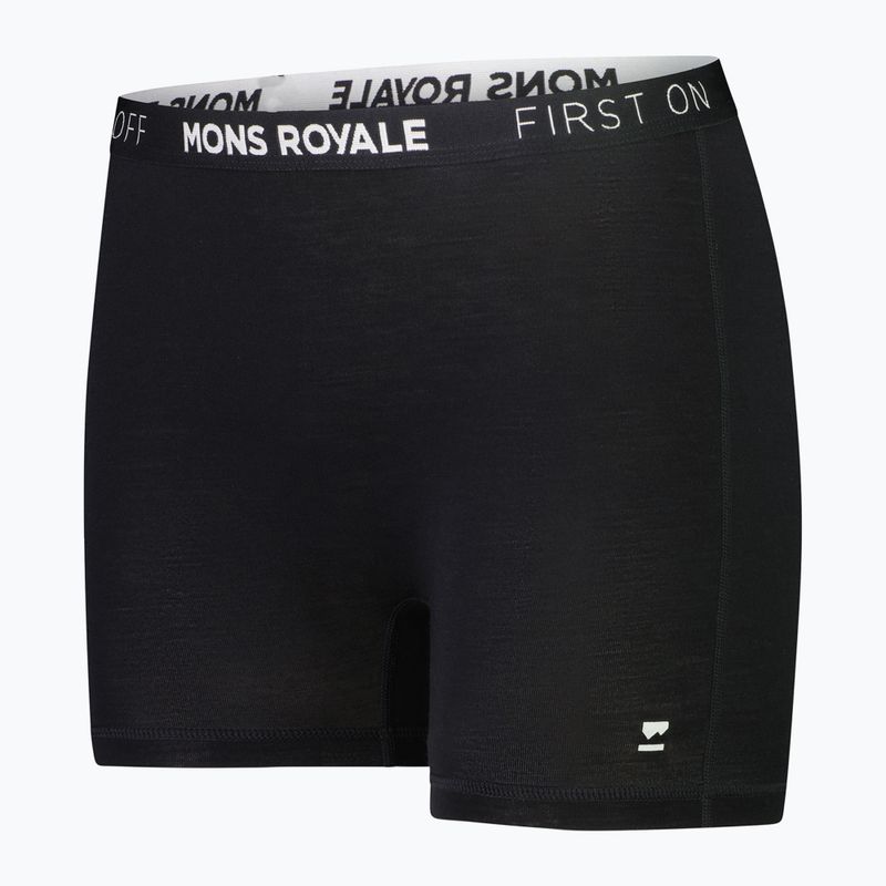 Bokserki termoaktywne damskie Mons Royale Hannah Merino Hot black 2