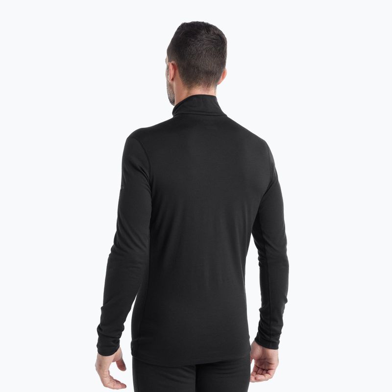 Longsleeve termoaktywny męski icebreaker 200 Oasis Half Zip black 3