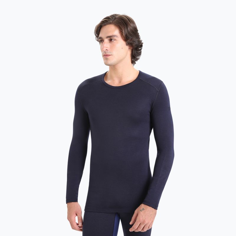 Longsleeve termoaktywny męski icebreaker 260 Tech Crewe midnight navy