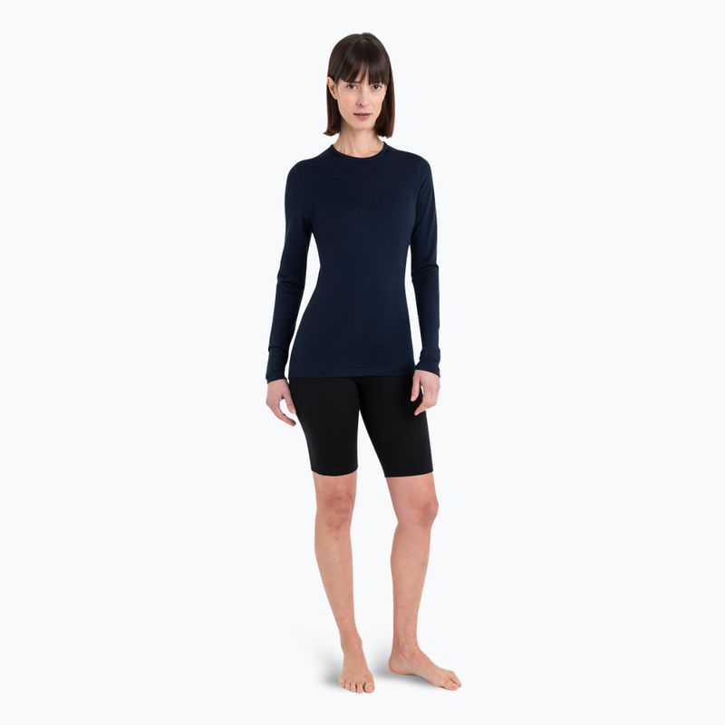 Bluza termoaktywna damska icebreaker 260 Tech Crewe midnight navy 2