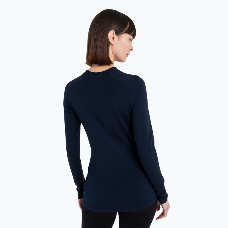Bluza termoaktywna damska icebreaker 260 Tech Crewe midnight navy 3