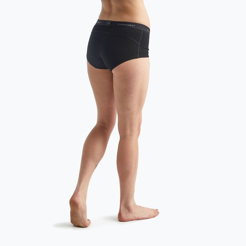 Bokserki termoaktywne damskie Icebreaker Merino 200 Oasis Boy Shorts black 4