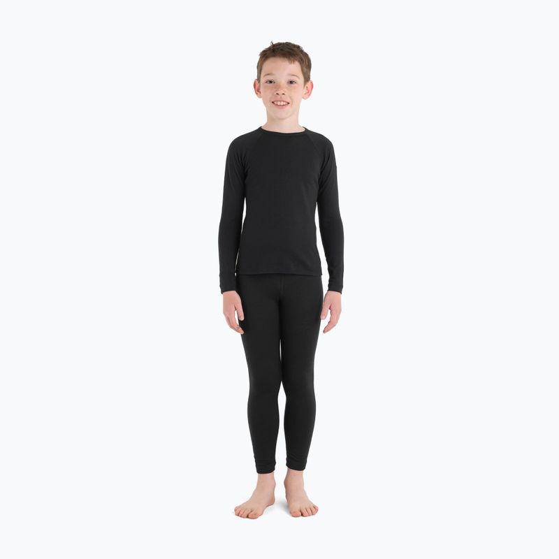 Longsleeve termoaktywny dziecięcy icebreaker 200 Oasis Crewe black 3