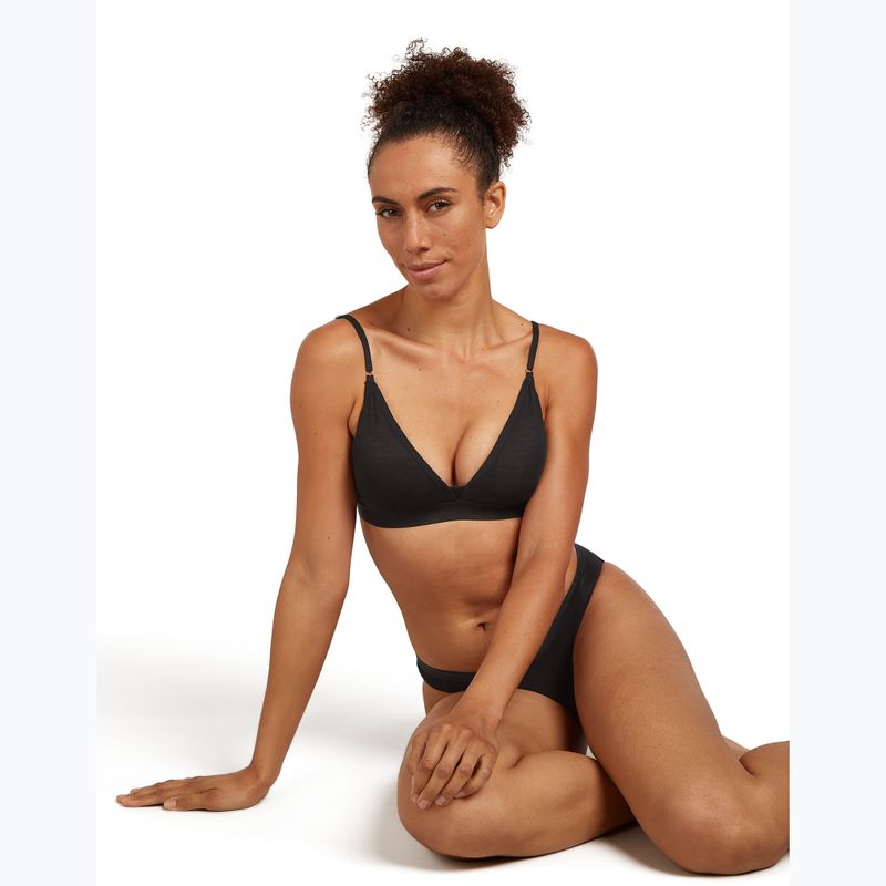 Biustonosz termoaktywny icebreaker Merino 150 Siren Bra Inserts black 5