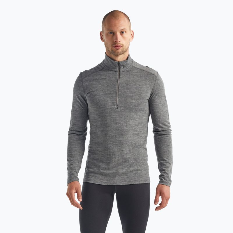 Longsleeve termoaktywny męski icebreaker 200 Oasis Half Zip gritstone heather