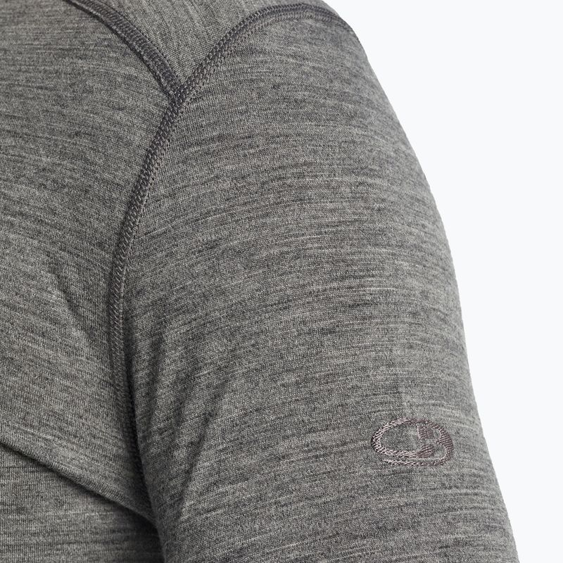 Longsleeve termoaktywny męski icebreaker 200 Oasis Half Zip gritstone heather 4