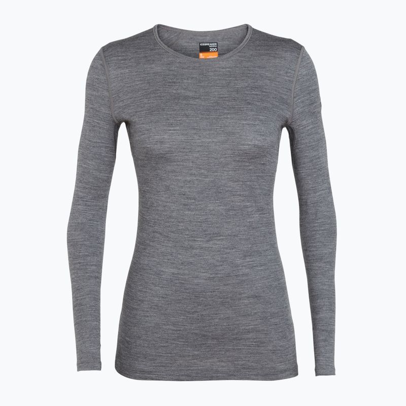 Bluza termoaktywna damska icebreaker 200 Oasis Crewe gritstone heather 5