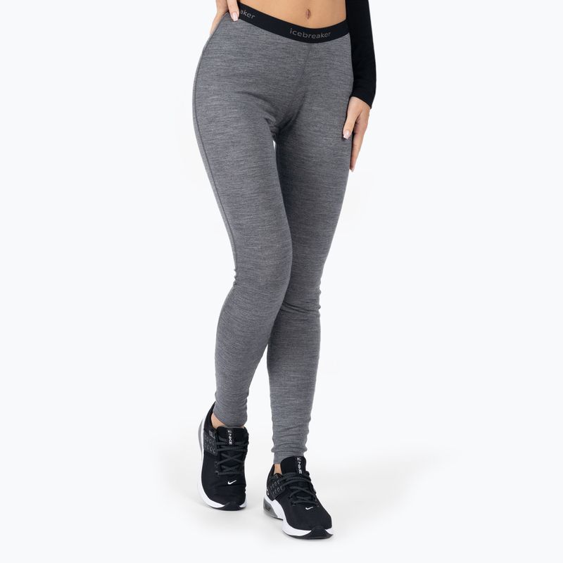 Spodnie termoaktywne damskie icebreaker 200 Oasis gritstone heather