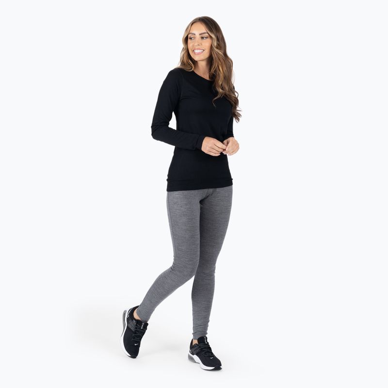 Spodnie termoaktywne damskie icebreaker 200 Oasis gritstone heather 2