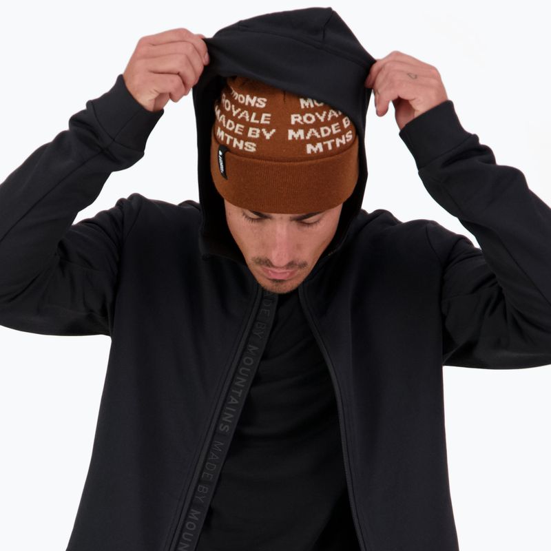 Bluza męska Mons Royale Arcadia Merino Fleece Hoody black 3