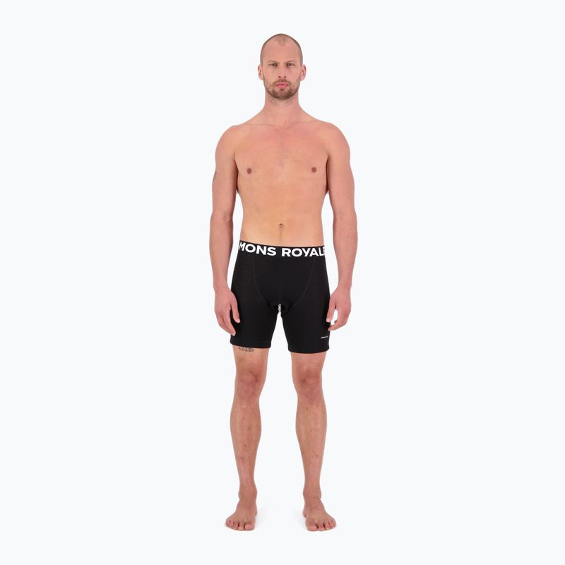 Bokserki rowerowe męskie Mons Royale Low Pro Merino Aircon Bike Short black 2