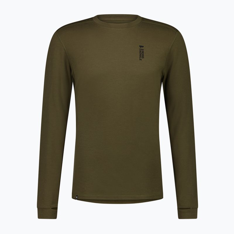 Bluza termoaktywna męska Mons Royale Cascade Merino Base Layer dark olive 5