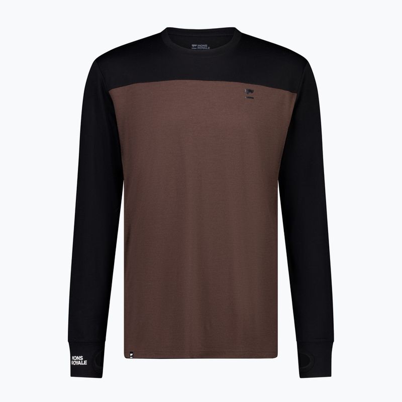 Longsleeve termoaktywny męski Mons Royale Yotei Merino black 4