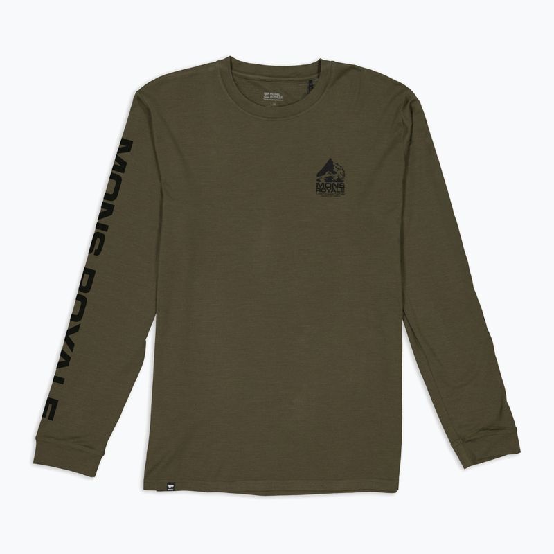 Bluza termoaktywna męska Mons Royale Icon dark olive 4