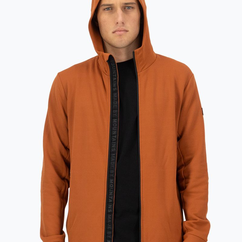 Bluza męska Mons Royale Arcadia Merino Fleece Hoody ginger 4
