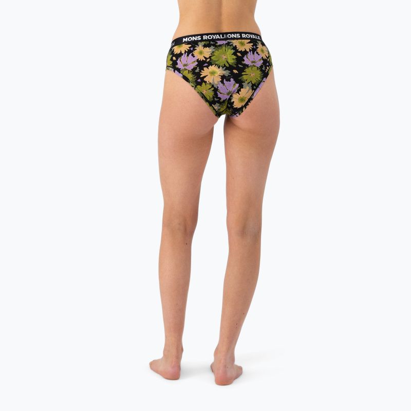 Majtki termoaktywne damskie Mons Royale FOLO Brief alpine bloom 4