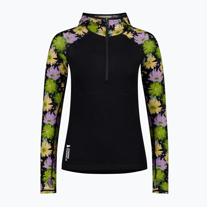 Bluza termoaktywna damska Mons Royale Bella Tech Hood alpine bloom/ black 7