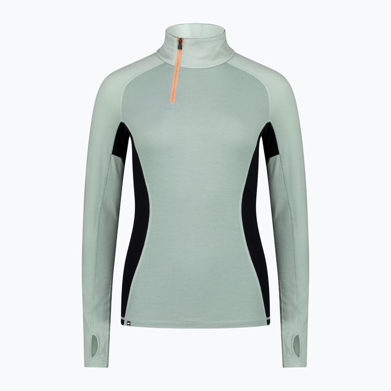 Longsleeve termoaktywny damski Mons Royale Olympus Merino Base Layer 1/2 Zip dew/ black 5