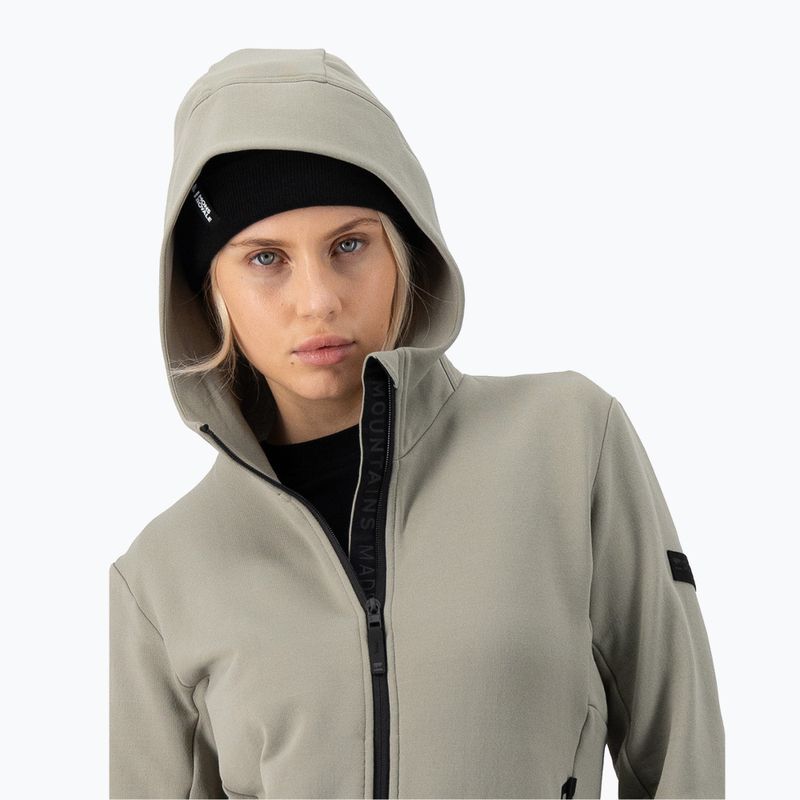 Bluza damska Mons Royale Arcadia Merino Fleece Hoody dried sage 4