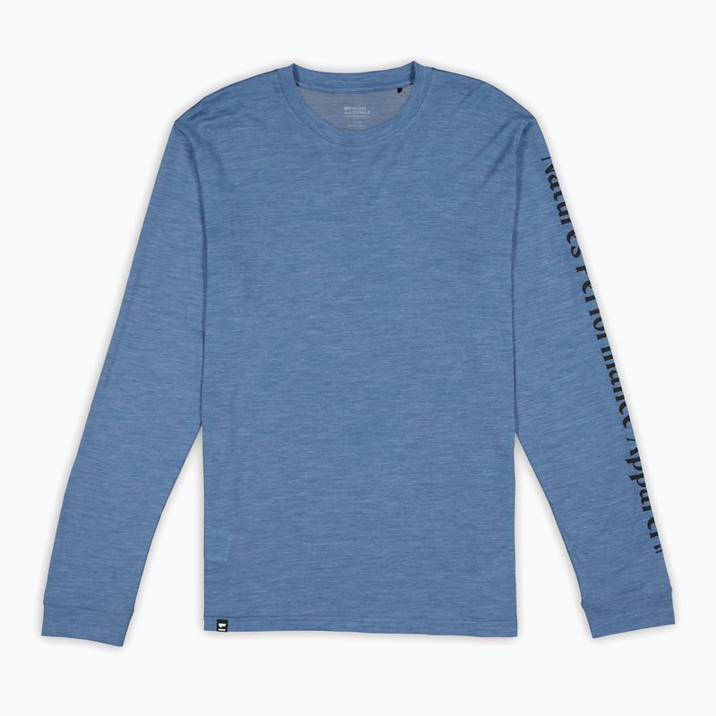 Longsleeve termoaktywny męski Mons Royale Zephyr Tencel steel blue 3