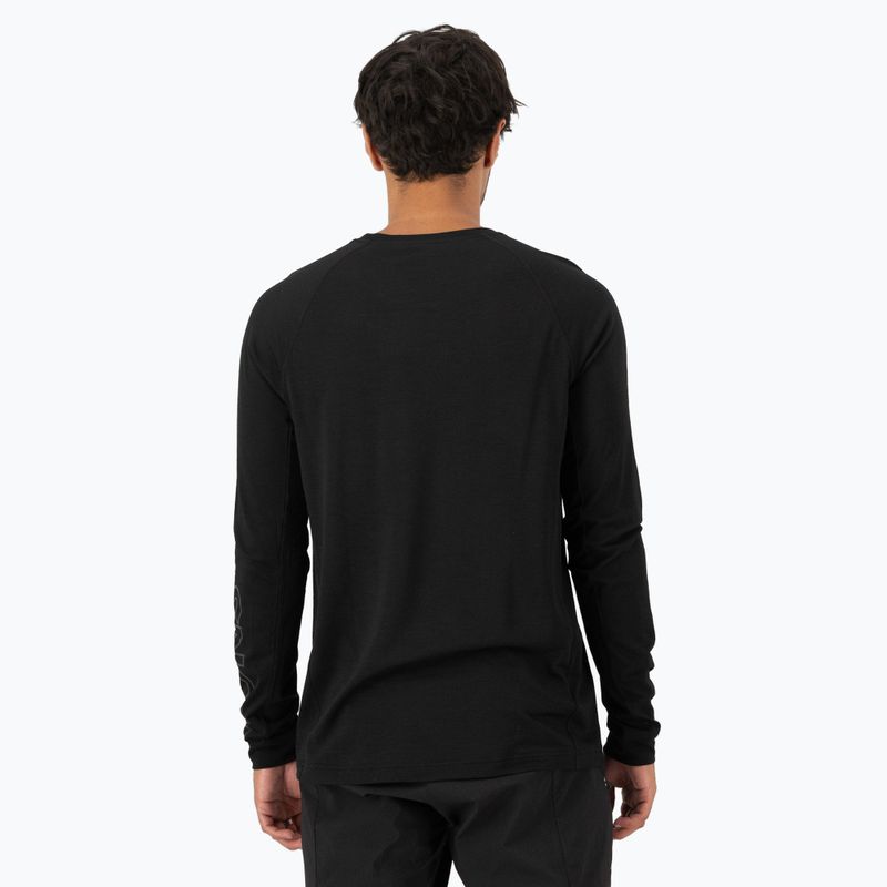 Longsleeve termoaktywny męski Mons Royale Tarn Merino 9 iron/black 2