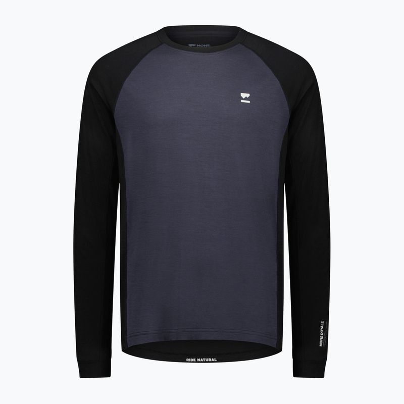 Longsleeve termoaktywny męski Mons Royale Tarn Merino 9 iron/black 3