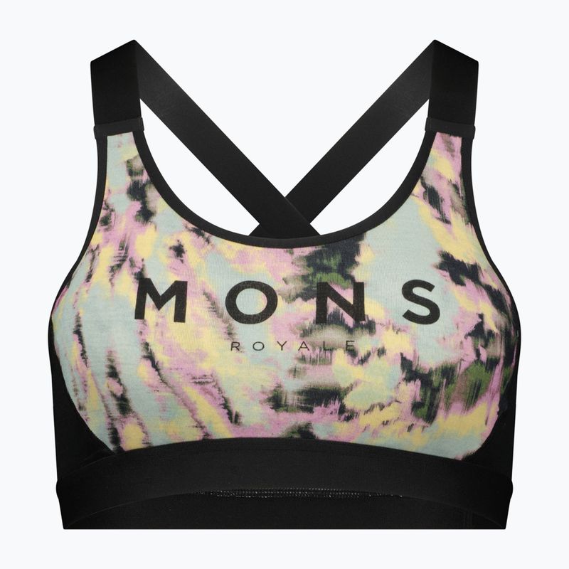 Biustonosz termoaktywny Mons Royale Stella Merino X-Back black