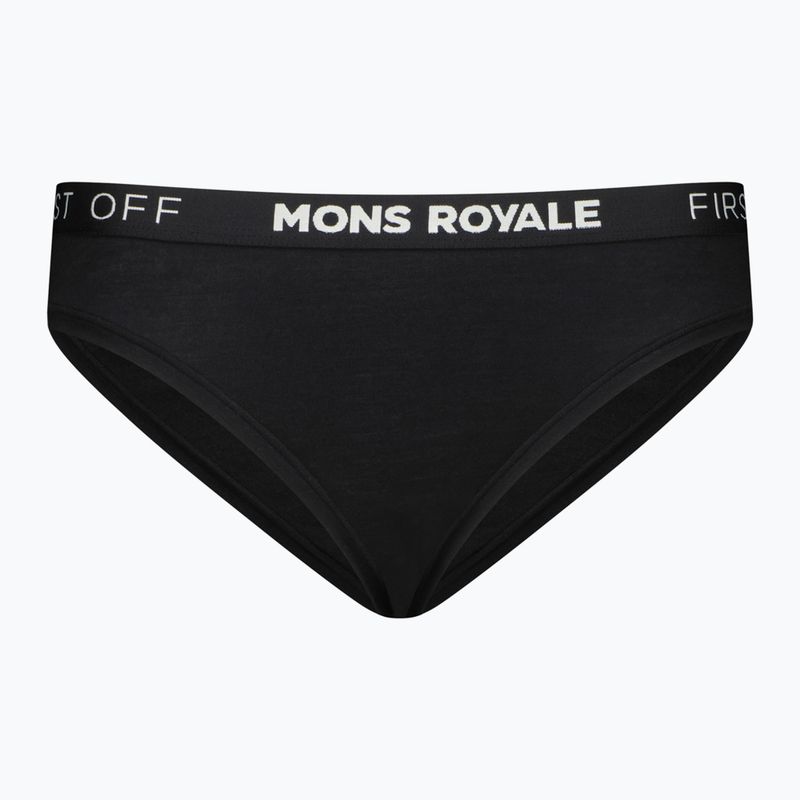 Majtki termoaktywne damskie Mons Royale Folo Merino Briefs black