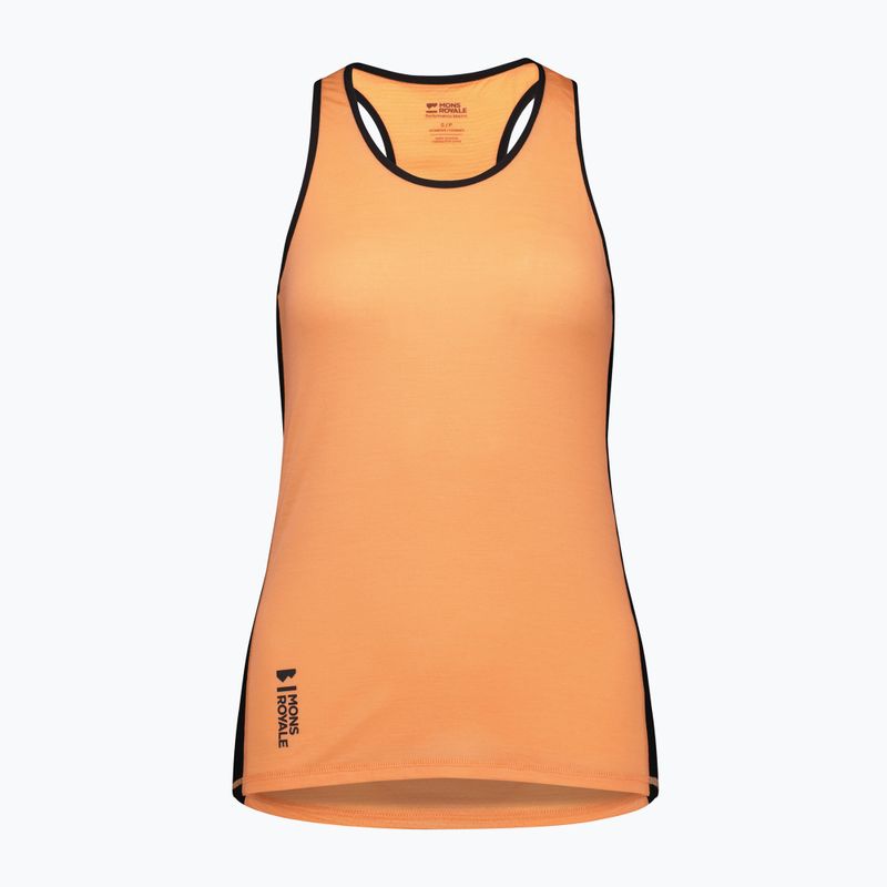 Koszulka termoaktywny damska Mons Royale Bella Merino Tank punch/black 3