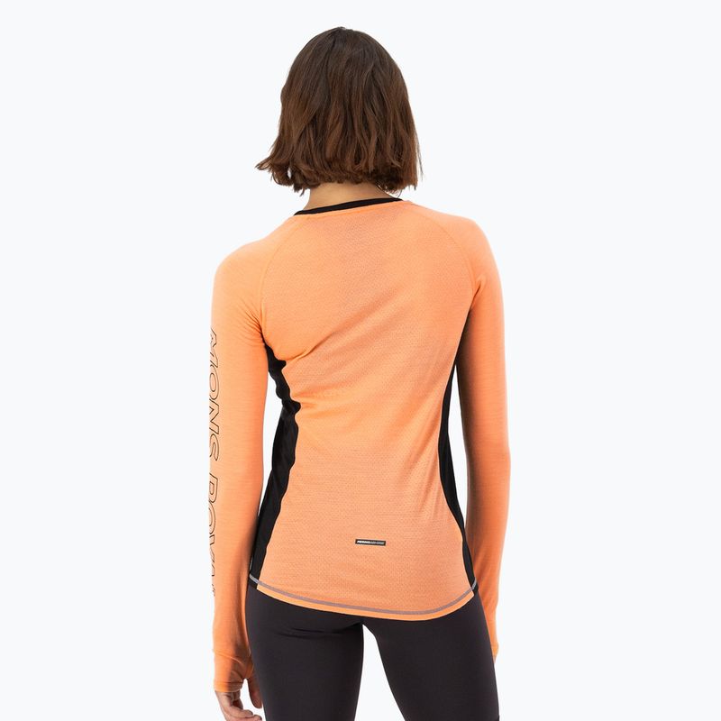 Bluza termoaktywna damska Mons Royale Bella Tech grey heather/punch 2