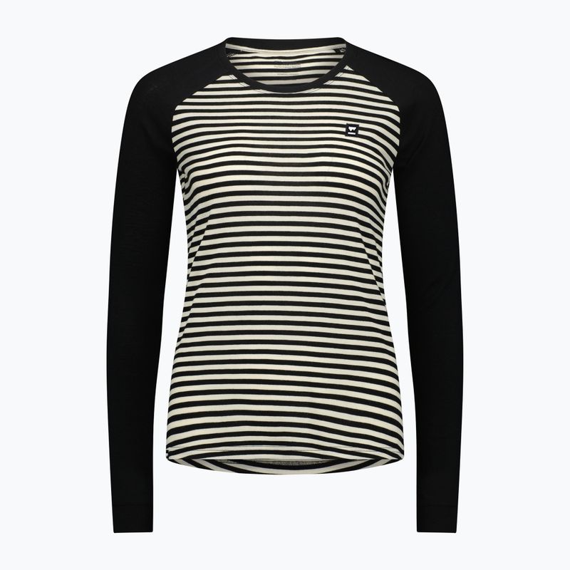 Longsleeve termoaktywny damski Mons Royale Icon Raglan mr stripe/black 3