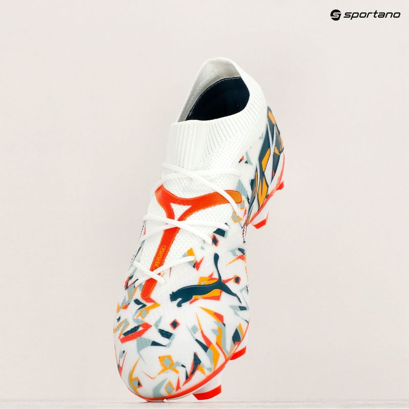 Buty piłkarskie PUMA Future 7 Match Creativity FG/AG white/ocean tropic/turquoise surf/hot heat/sunstream 16