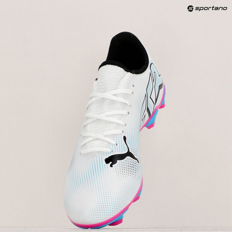 Buty piłkarskie PUMA Future 7 Play FG/AG puma white/puma black/poison pink 17