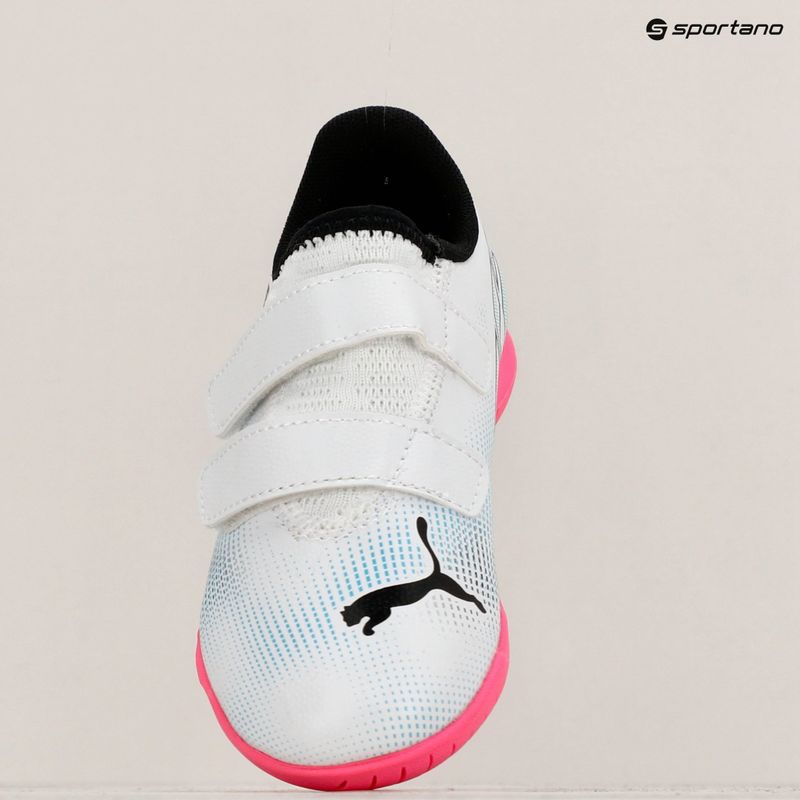Buty piłkarskie dziecięce PUMA Future 7 Play IT V puma white/puma black/poison pink 11