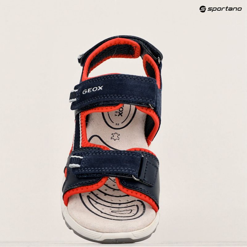 Sandały juniorskie Geox Alben ocean blue/red 16