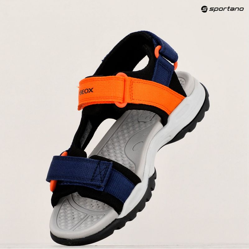 Sandały juniorskie Geox Borealis ocean blue/orange 16