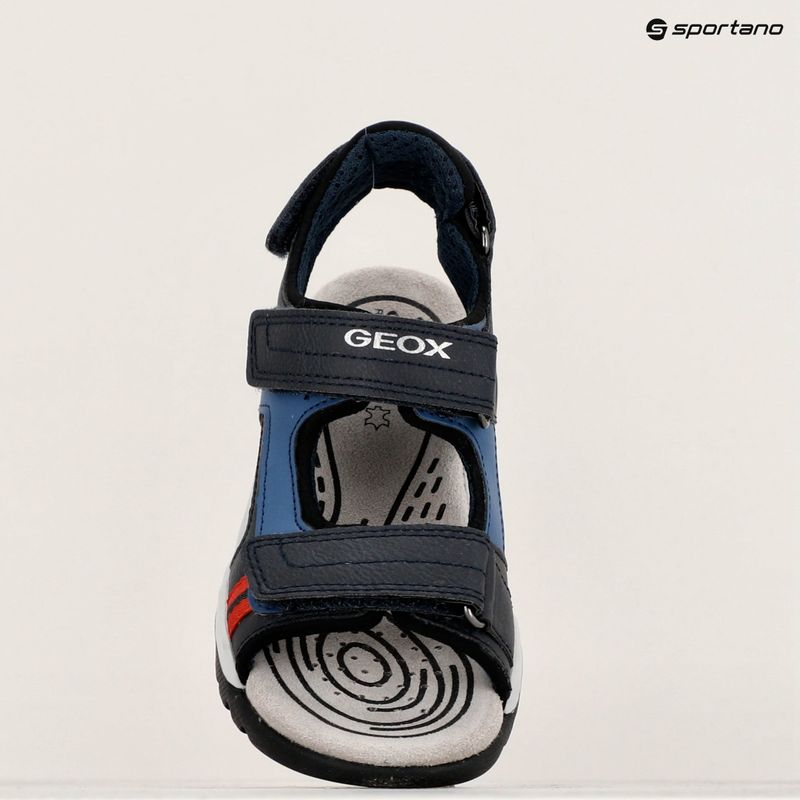 Sandały juniorskie Geox Borealis ocean blue/red 16