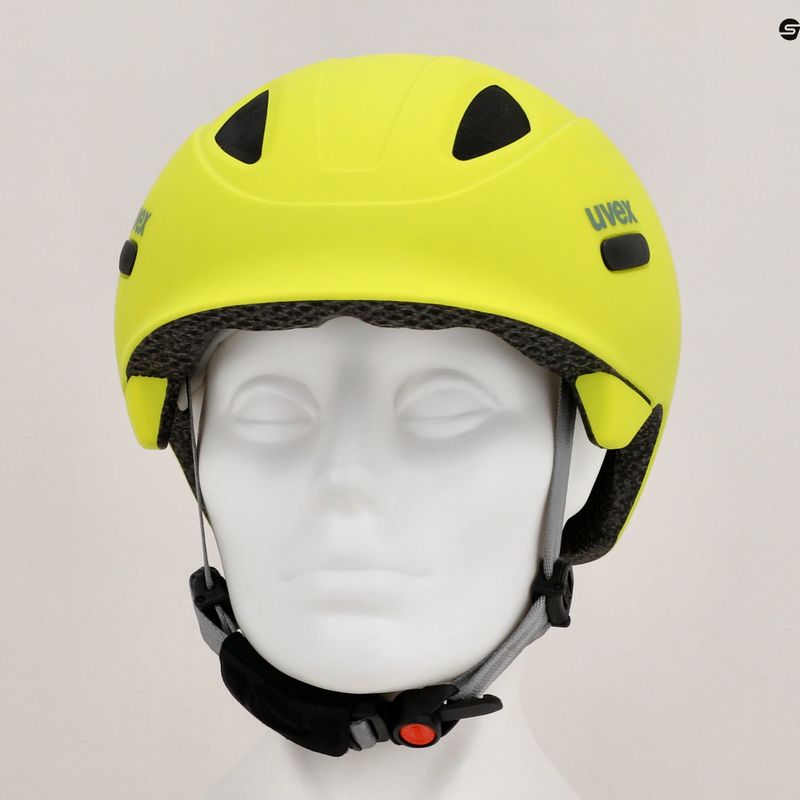 Kask rowerowy dziecięcy UVEX Oyo Jr neon yellow/moss green matt 13
