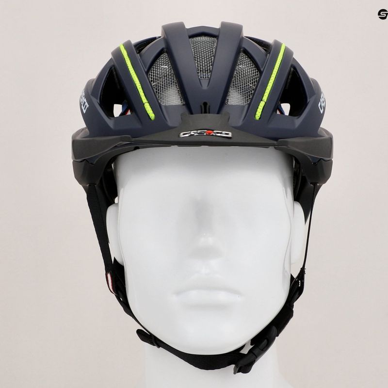 Kask rowerowy CASCO Cuda 2 blue/neon yellow matt 9