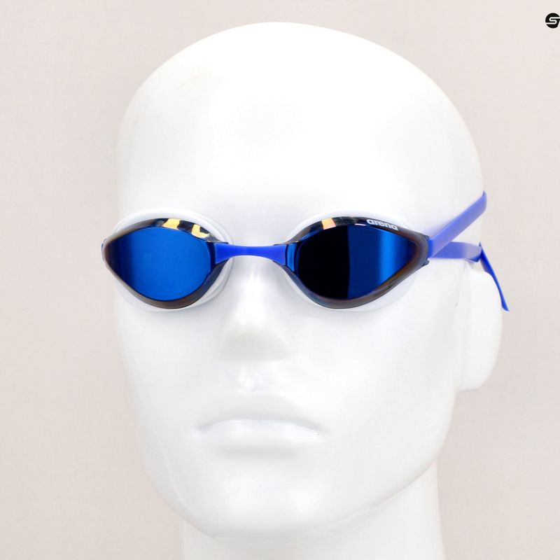 Okulary do pływania arena Python Mirror blue mirror/white 8