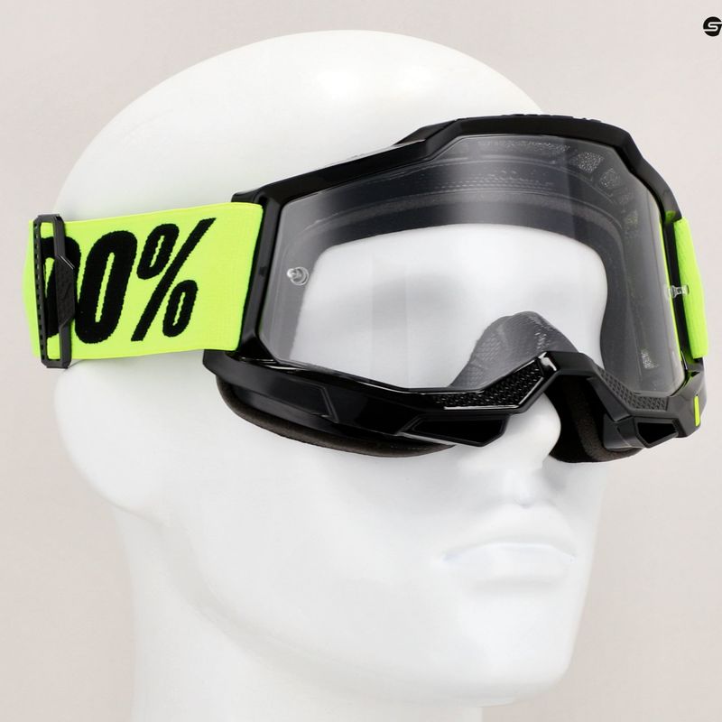 Gogle rowerowe 100% Accuri 2 neon yellow/clear 7