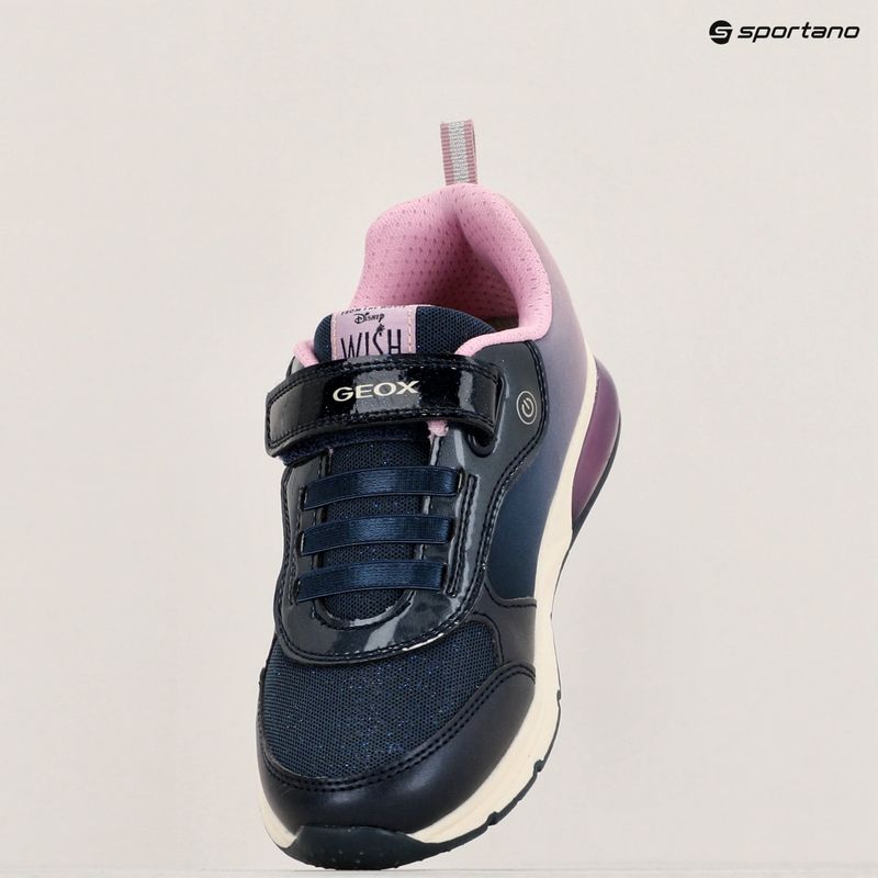 Buty juniorskie Geox Spaceclub navy/lavender 18