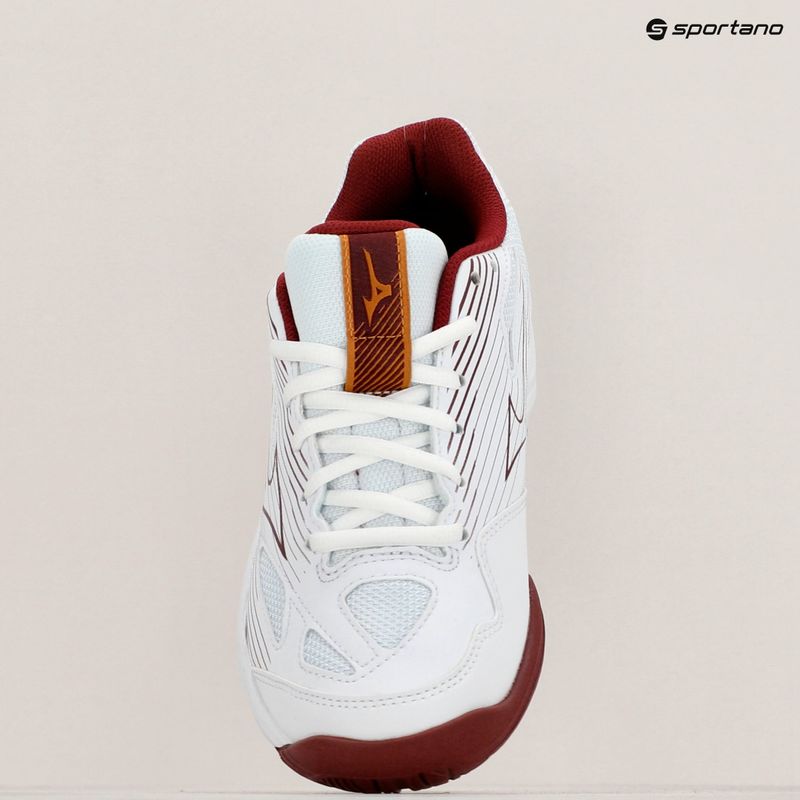 Buty do siatkówki damskie Mizuno Cyclone Speed 4 white/cabermet/mp gold 9