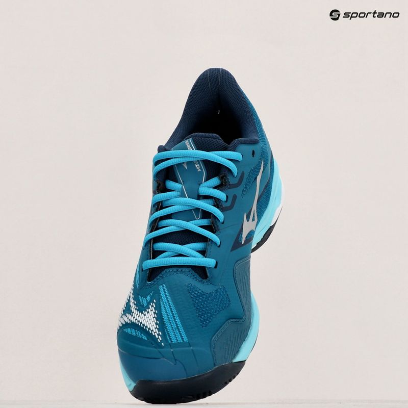 Buty do tenisa męskie Mizuno Wave Exceed Light 2 AC moroccan blue/white/bluejay 15